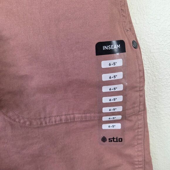 Stio Womens Shorts Size 6 Rivet Twill 5" Stretch Organic Cotton Brown Root NEW - Picture 4 of 9